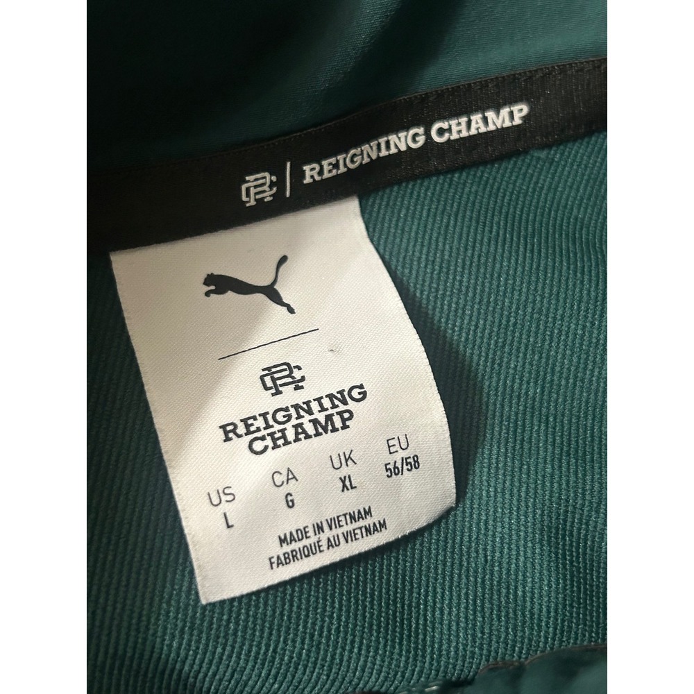 PUMA GOLF REIGNING CHAMP Mens XL Green New Track Jacket (26.5" x 16.5") - Picture 5 of 10